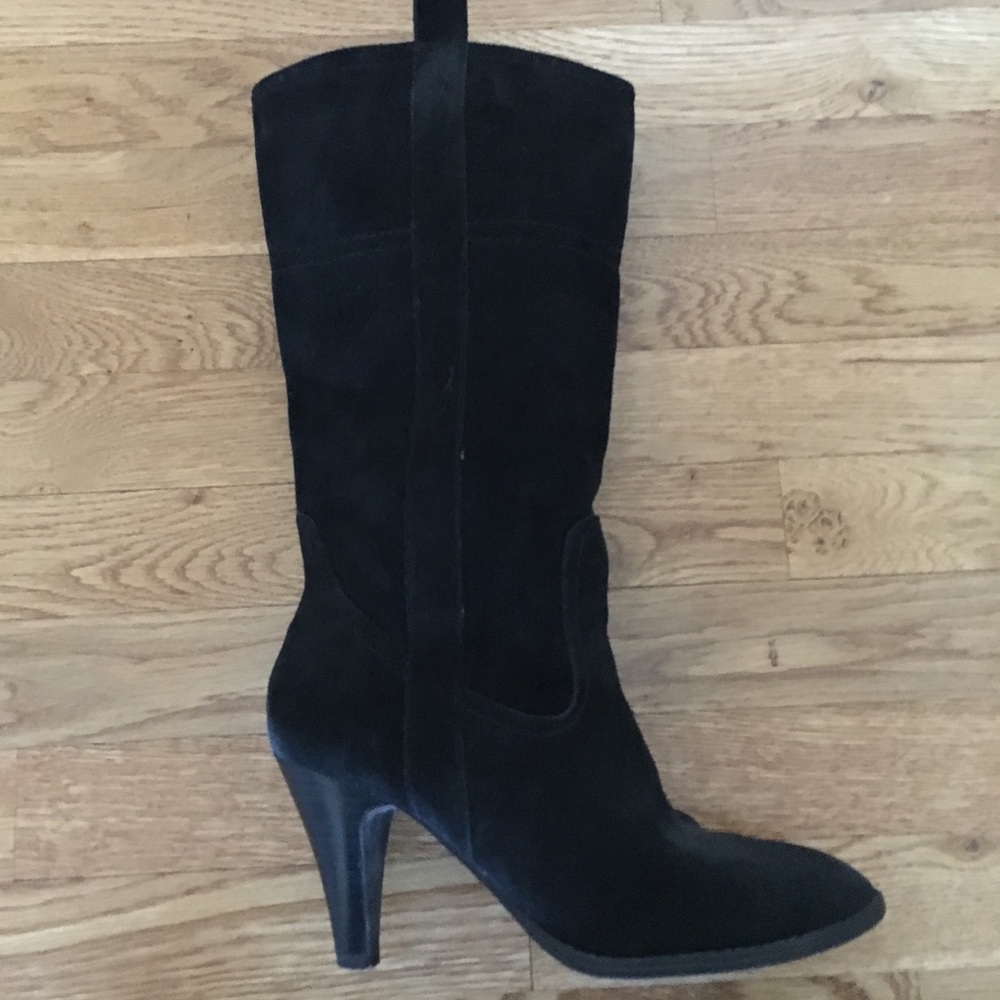 Black, Suede Boots
